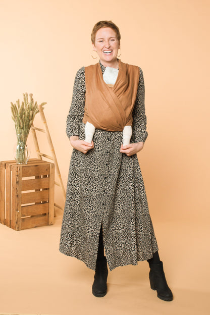 Linen sling CAMEL